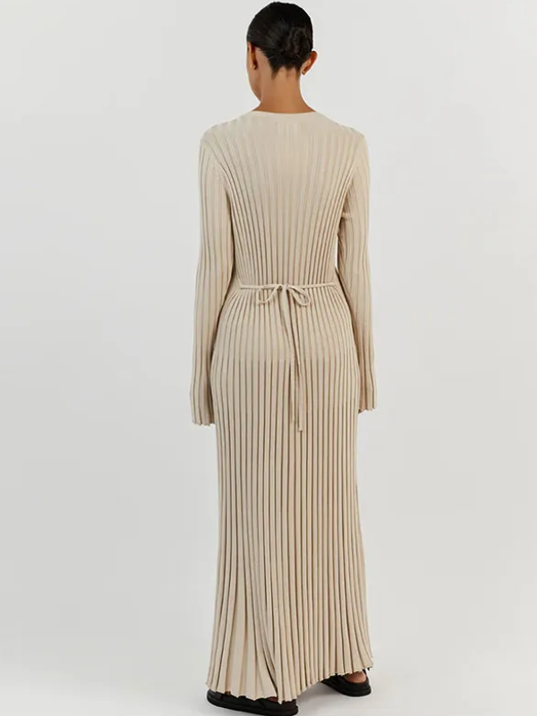Gracie Gestricktes Maxikleid | Eng & schmeichelhaft