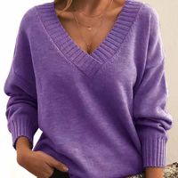 Kasjmier Dames Trui met V-hals – Amira