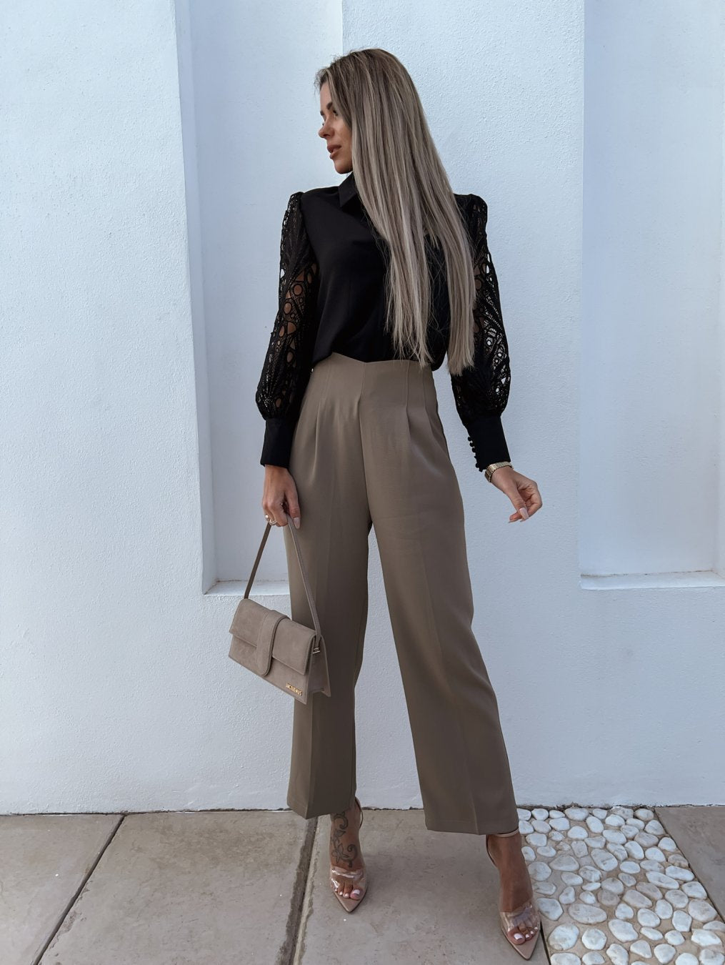 Lilou Bluse | Seidige Damenbluse