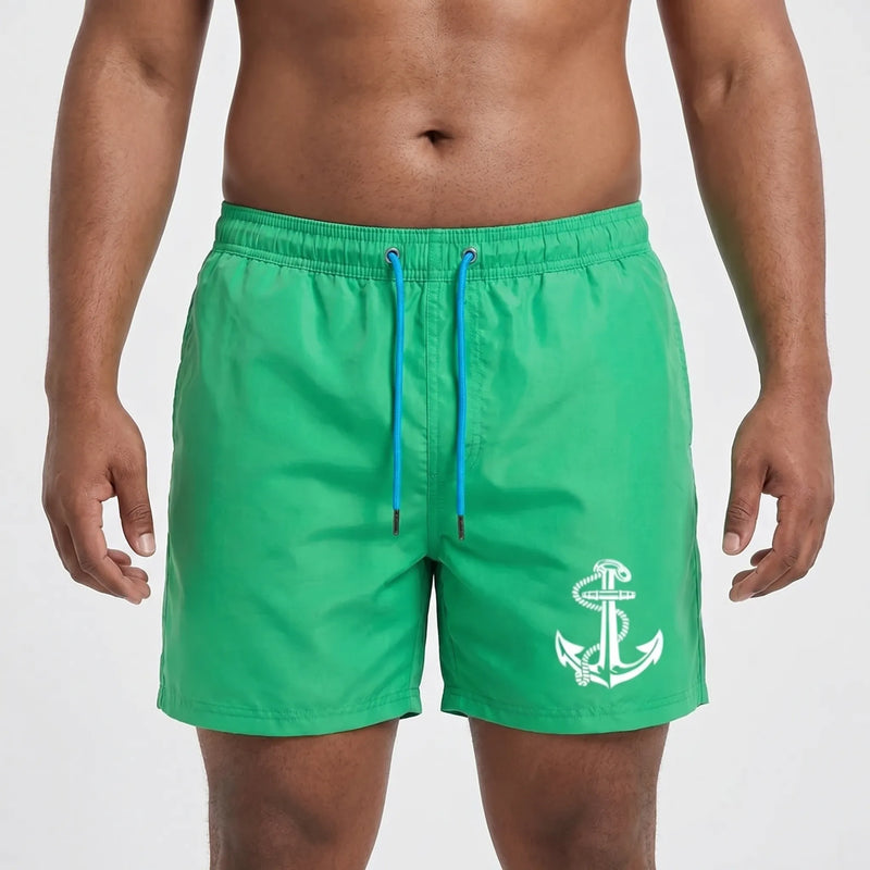 Above-Knee Drawstring Swim Shorts - Arthur