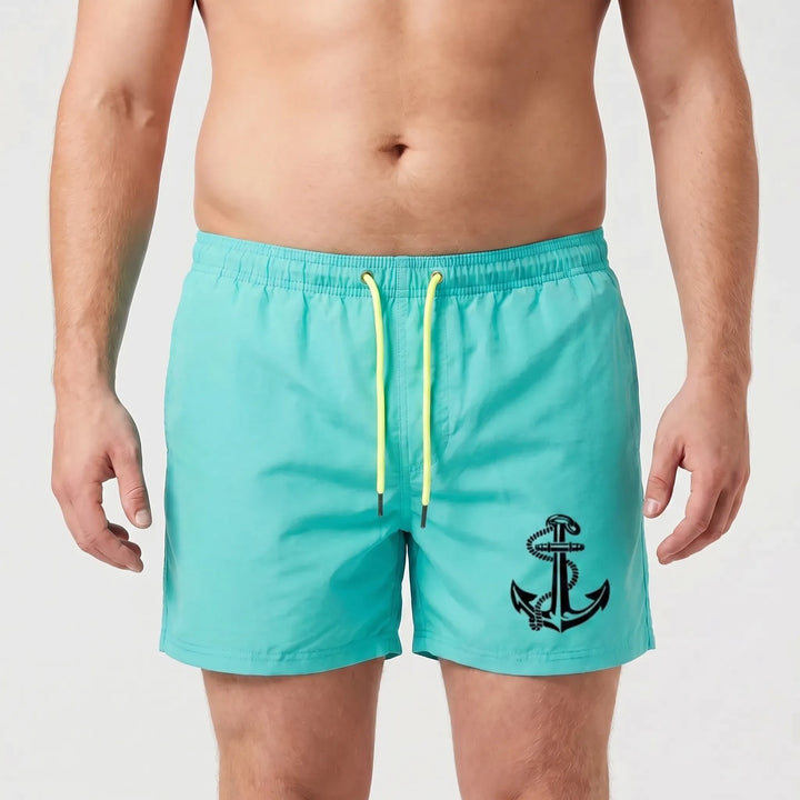 Above-Knee Drawstring Swim Shorts - Arthur