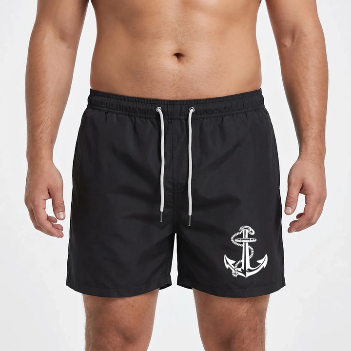 Above-Knee Drawstring Swim Shorts - Arthur