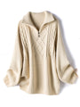 Elaine Pullover | Warmer Wollpullover mit Oversize-Schnitt