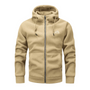Herren Fleecejacke mit Kapuze und Reißverschluss – Sören