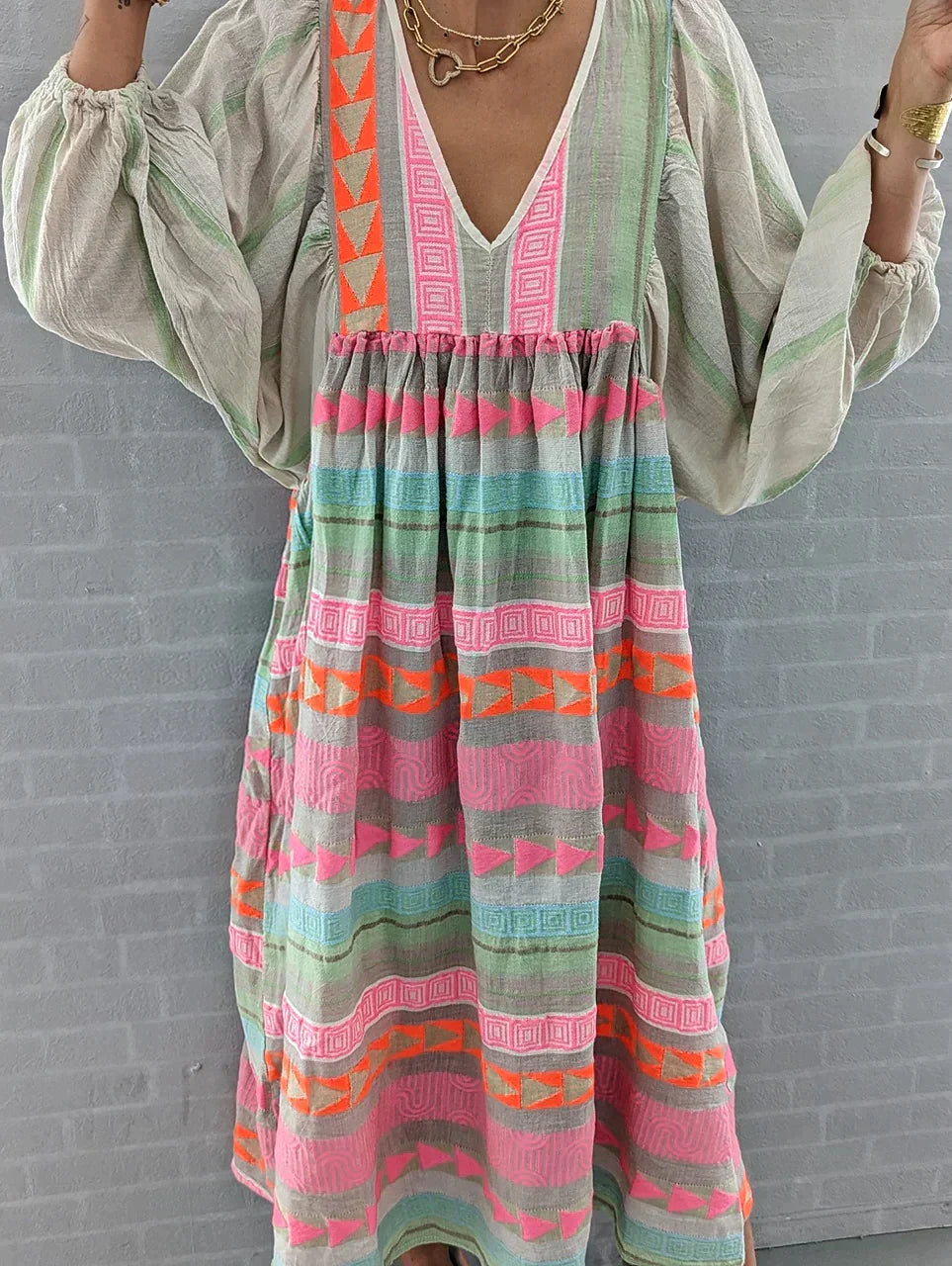 Maxi Sommerkleid mit Farbverlauf – Solenne