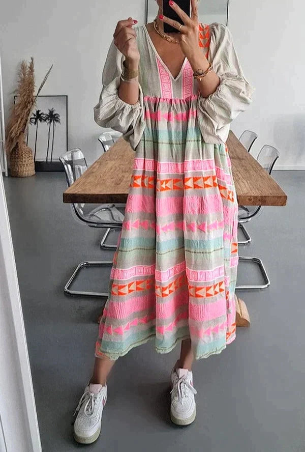 Maxi Sommerkleid mit Farbverlauf – Solenne