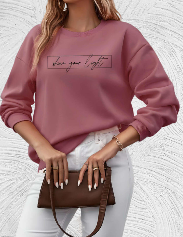 Oversized Damenpullover mit Rundhalsausschnitt - Luna