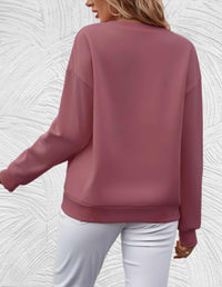 Oversized Damenpullover mit Rundhalsausschnitt - Luna