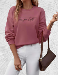 Oversized Damenpullover mit Rundhalsausschnitt - Luna
