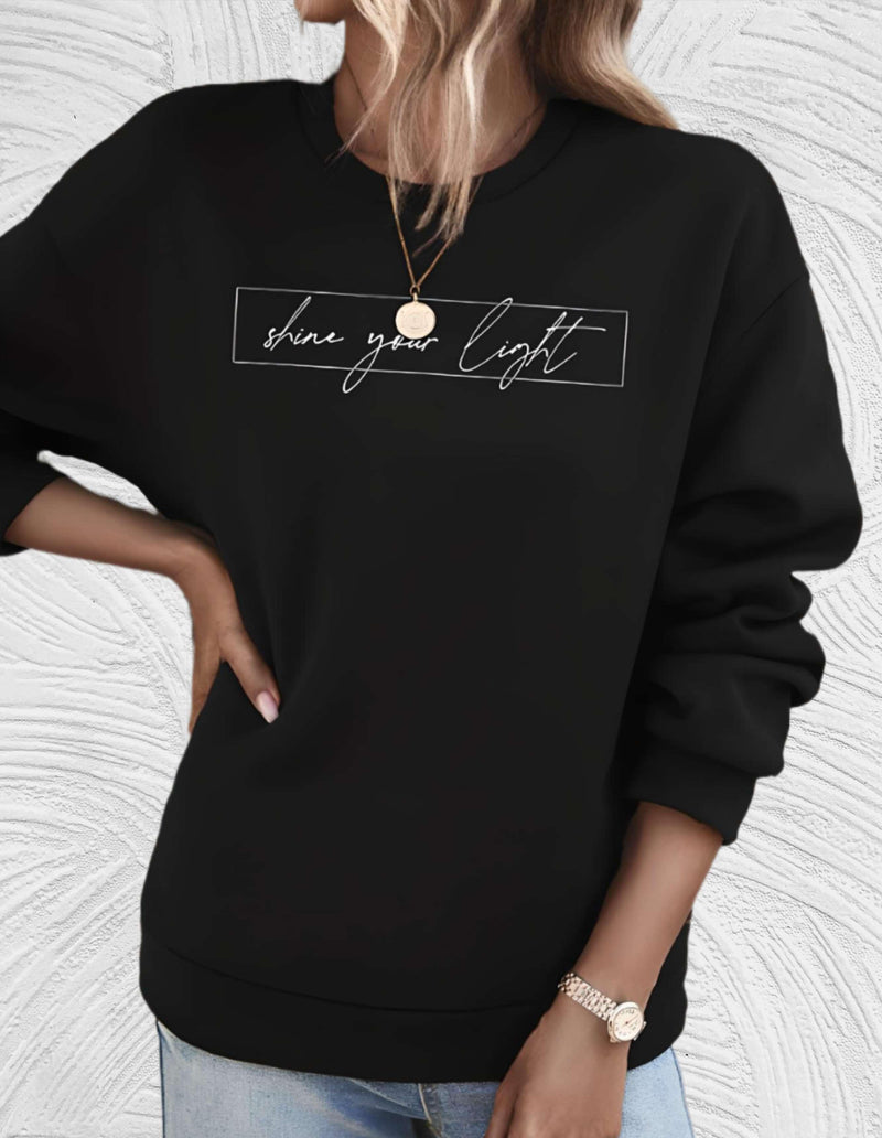 Oversized Damenpullover mit Rundhalsausschnitt - Luna