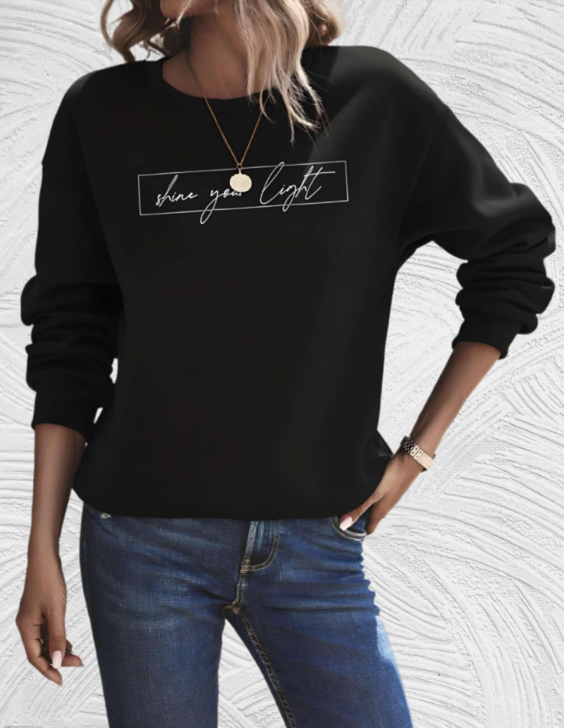 Oversized Damenpullover mit Rundhalsausschnitt - Luna