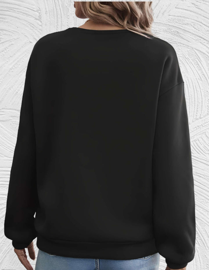 Oversized Damenpullover mit Rundhalsausschnitt - Luna
