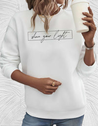 Oversized Damenpullover mit Rundhalsausschnitt - Luna