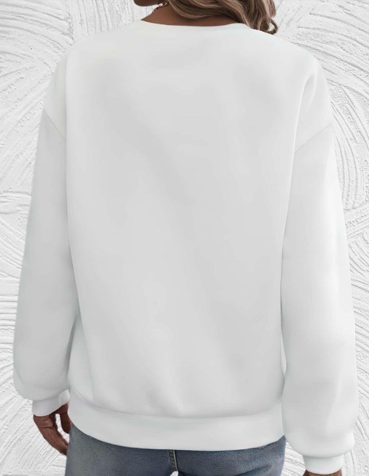 Oversized Damenpullover mit Rundhalsausschnitt - Luna