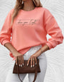 Oversized Damenpullover mit Rundhalsausschnitt - Luna
