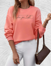 Oversized Damenpullover mit Rundhalsausschnitt - Luna