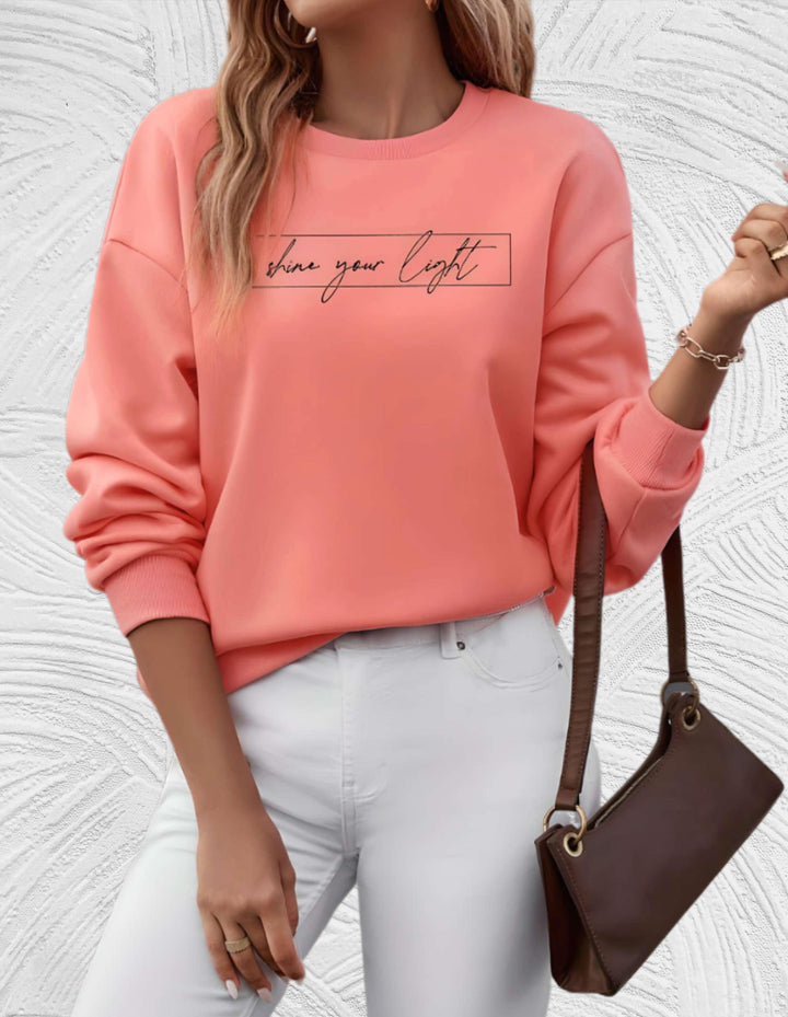 Oversized Damenpullover mit Rundhalsausschnitt - Luna