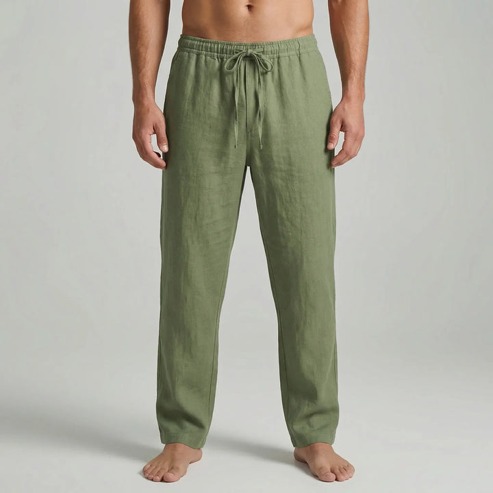 Ankle-Length Drawstring Casual Pants - Adam