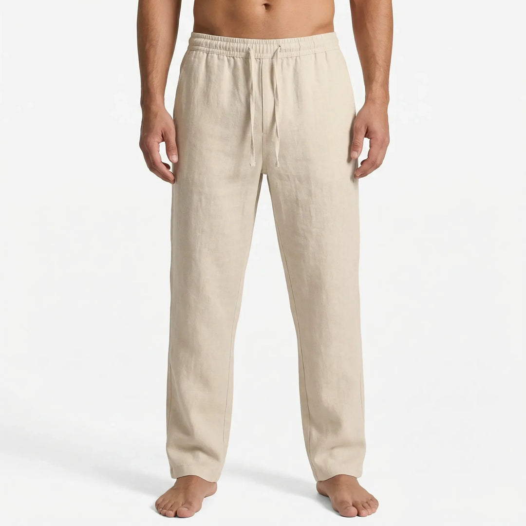 Ankle-Length Drawstring Casual Pants - Adam