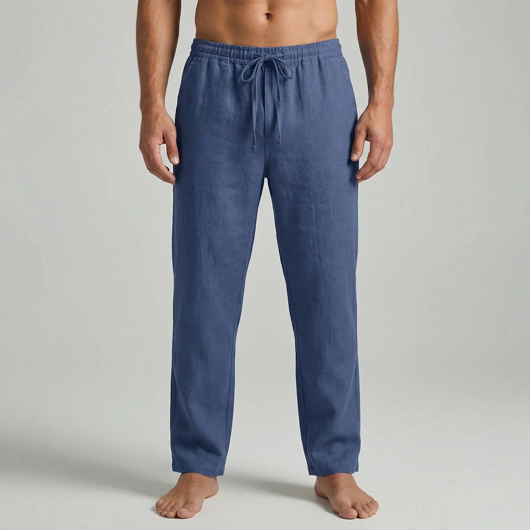 Ankle-Length Drawstring Casual Pants - Adam