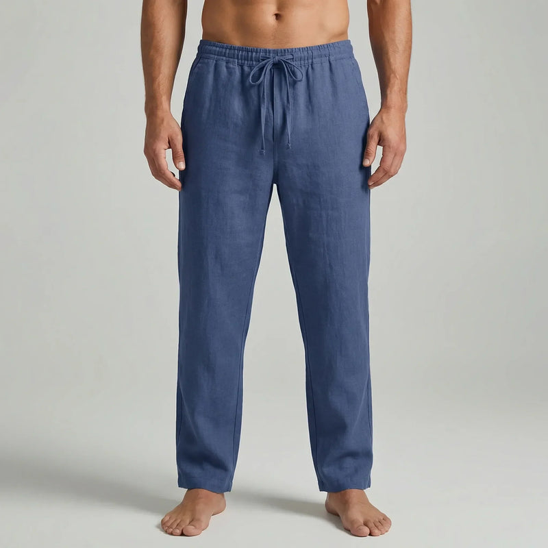 Ankle-Length Drawstring Casual Pants - Adam