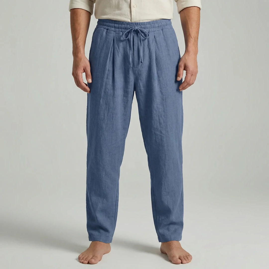 Ankle-Length Drawstring Casual Pants - Adam