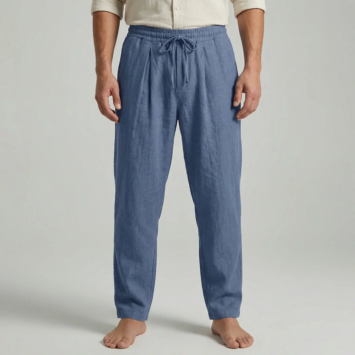 Ankle-Length Drawstring Casual Pants - Adam