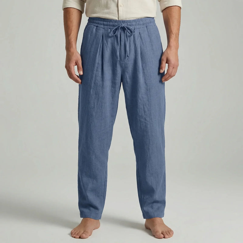 Ankle-Length Drawstring Casual Pants - Adam