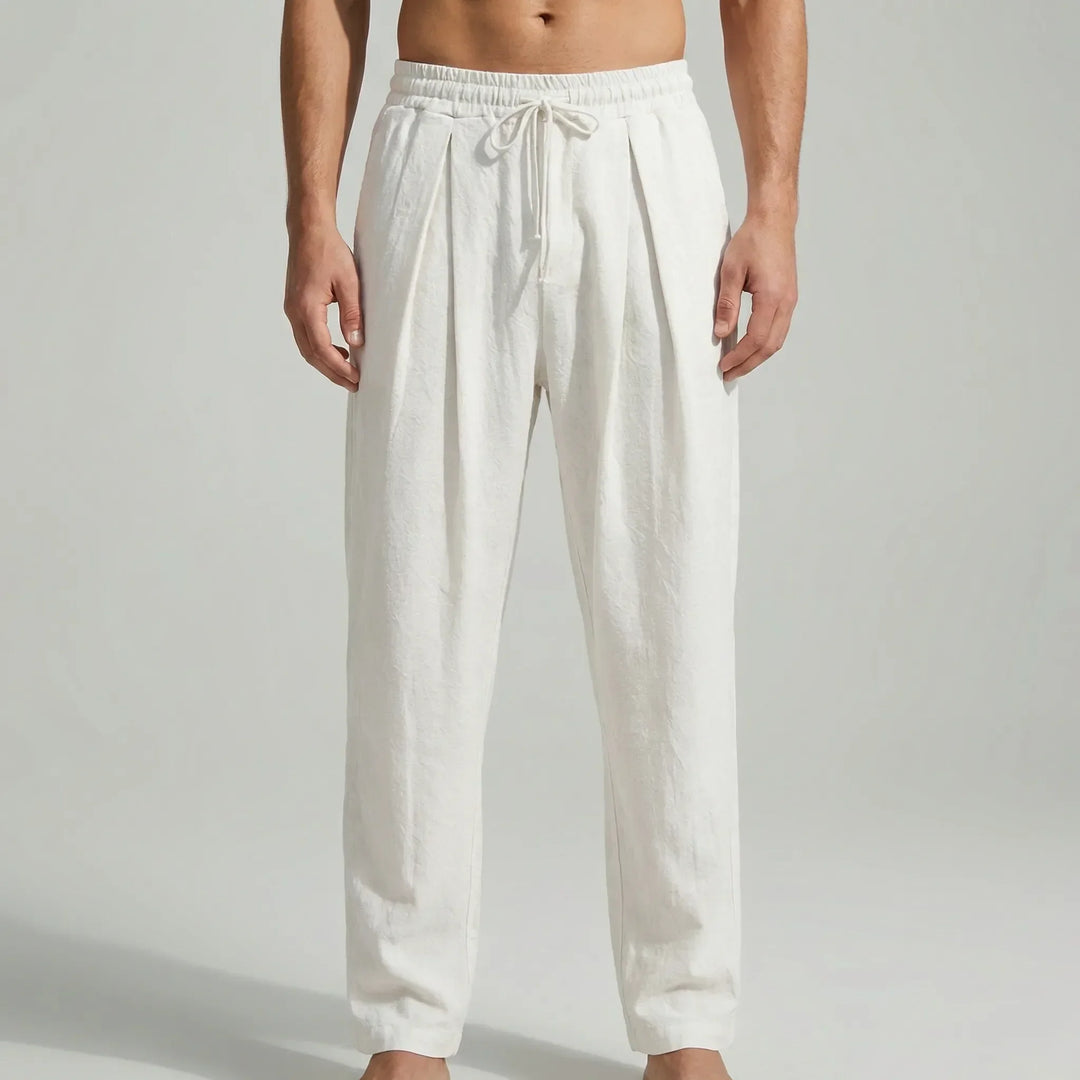 Ankle-Length Drawstring Casual Pants - Adam