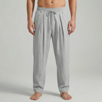 Ankle-Length Drawstring Casual Pants - Adam
