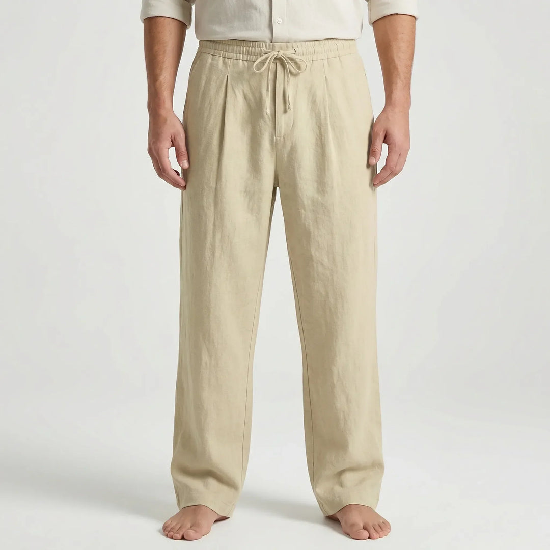 Ankle-Length Drawstring Casual Pants - Adam
