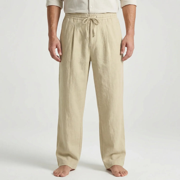 Ankle-Length Drawstring Casual Pants - Adam