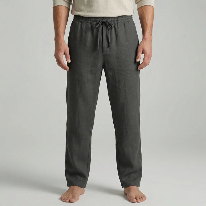 Ankle-Length Drawstring Casual Pants - Adam