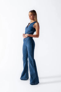 Anliegender Ärmelloser Jumpsuit - Kristin