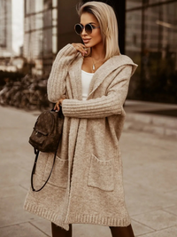 Paige langer Kapuzenmantel | Weich & warm