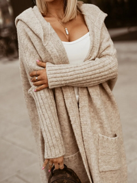 Paige langer Kapuzenmantel | Weich & warm