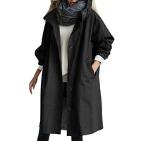 Winddichter Damen-Trenchcoat mit Kapuze - Luna