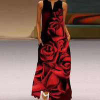 Ärmelloses Kleid Mit Figurbetontem Oberteil - Rosa