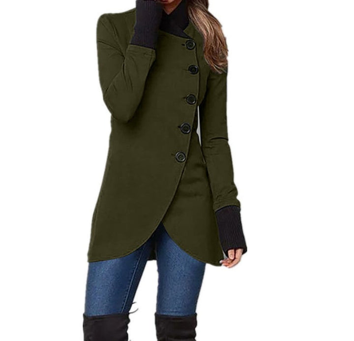 Damen-Übergangsjacke mit asymmetrischem Verschluss – Isabella
