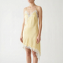 Asymmetric Lace Slip Dress -  Mable