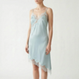 Asymmetric Lace Slip Dress -  Mable