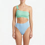 Asymmetric Monokini Swimsuit - Azurina