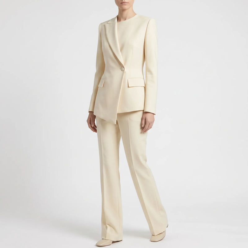 Asymmetrisch Getailleerd Broekpak Dames -  Suzanne