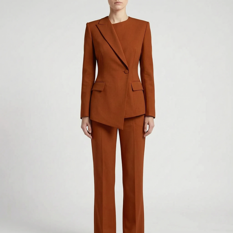 Asymmetrisch Getailleerd Broekpak Dames -  Suzanne