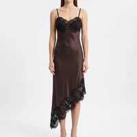 Asymmetrische Midi-Slipdress -  Sally