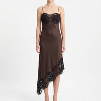 Asymmetrische Midi-Slipdress -  Sally