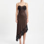 Asymmetrische Midi-Slipdress -  Sally