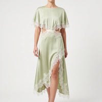Asymmetrische Midi Feestjurk -  Diana
