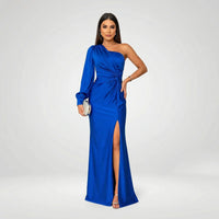 Asymmetrisches Einärmeliges Abendkleid - Joy