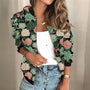 Bedruckte Reißverschlussjacke - Elena